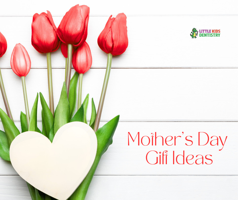 Red tulips with heart-shaped decoration