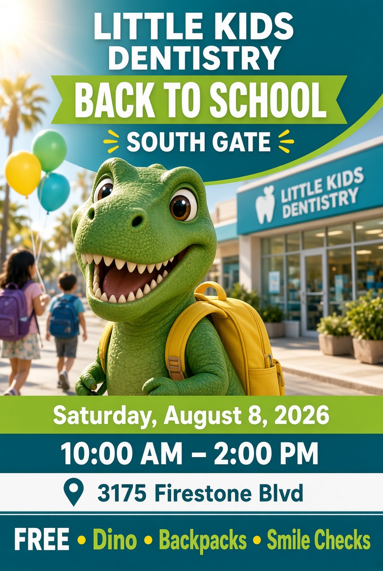 Dinosaur mascot promotes dental event
